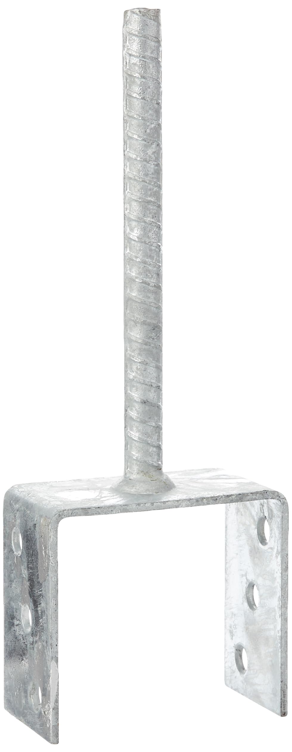 Connex HV4220 Post Holder 101 x 60 x 100 x 200 x 4 mm/Diameter 16 mm U-Shape Material: Hot-Dip Galvanised Pack of 1