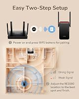 Cudy AX3000 WiFi 6 Extender Repeater Dual Band 3000 SqFt 70 Devices MU-MIMO view 7
