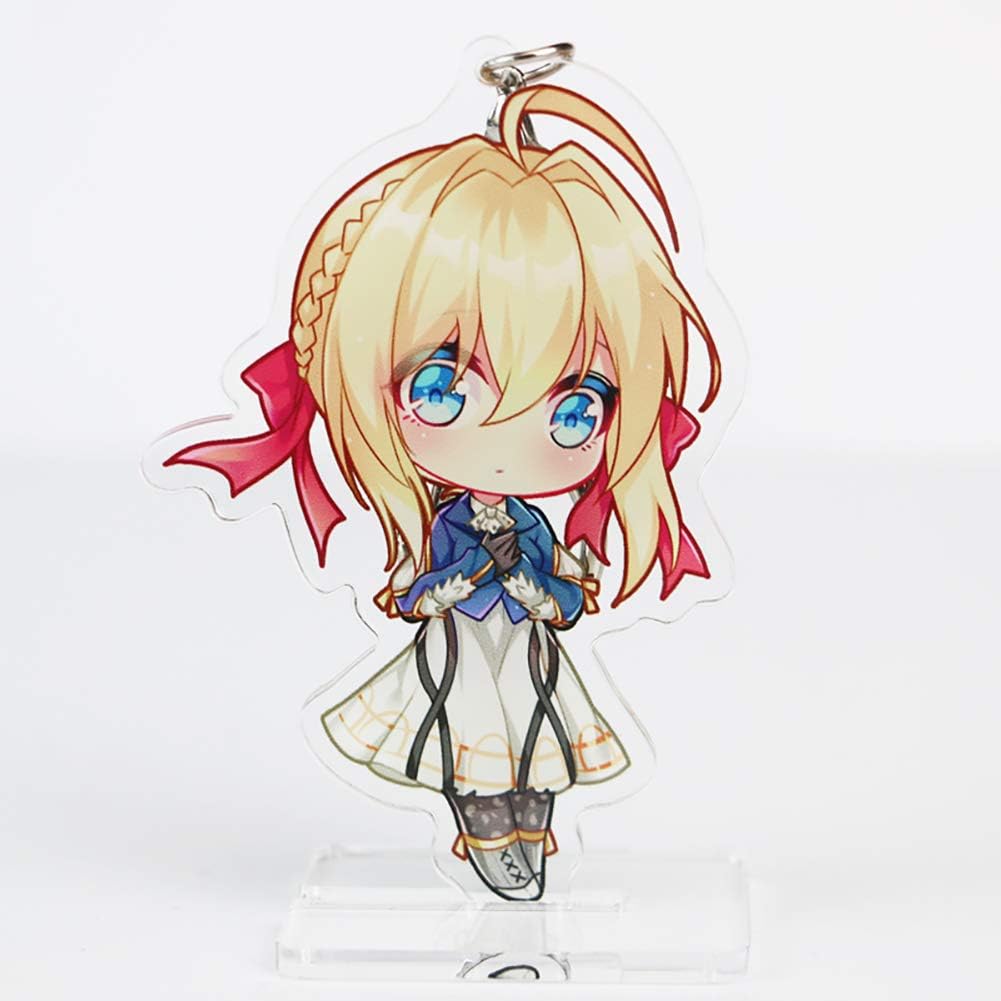 Amazon Com Keklle Violet Evergarden Cute Acrylic Keychain Figure Amazon Com Keklle Violet Evergarden Cute Acrylic Keychain Figure