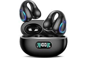 NUPLEA AI Translation Earbuds Real Time 144 Languages Translator Ear Buds Audifonos Traductores Inglés Español Wireless Clip On Earbuds Bluetooth Headphones for Travel Business Meeting Learning Black