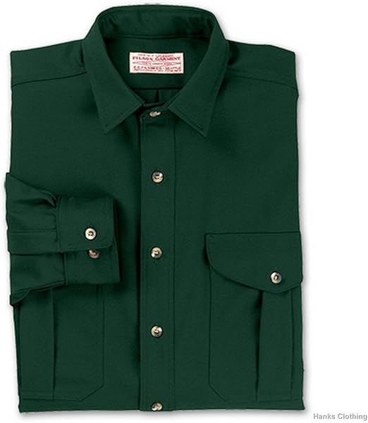 Filson 12001HG Original Wool Shirt for Men Hunter Green at Amazon Men