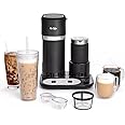 Mr. Coffee 4-in-1 Single-Serve Latte, Iced, and Hot Coffee Maker with Milk Frother and Tumbler Black