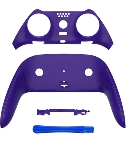 Replacement Thumbsticks & Back Paddles For PS5 Edge Controller - 10-in-1 Set, Purple