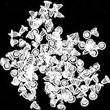 Earring Backs-500pcs-Earring Backs-Clear with Kare & Kind® retail packaging (4.5mm)