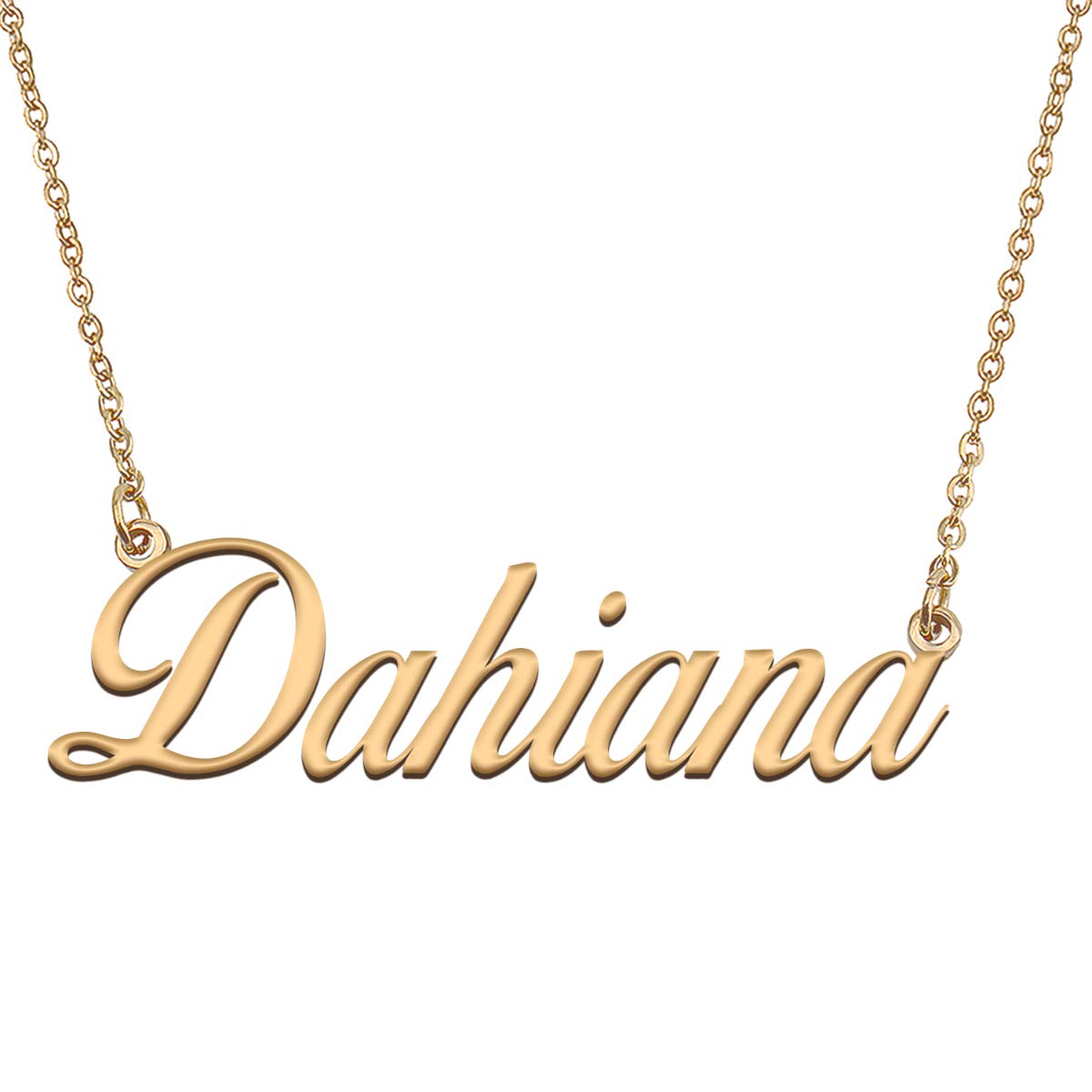 HUAN XUN Customized Custom Simple Any Name Necklace