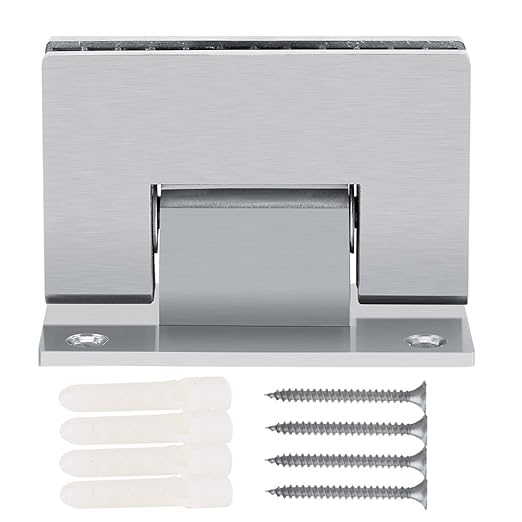 810 mm Bracket Frameless 90 Degree WalltoGlass Shower Door Wall