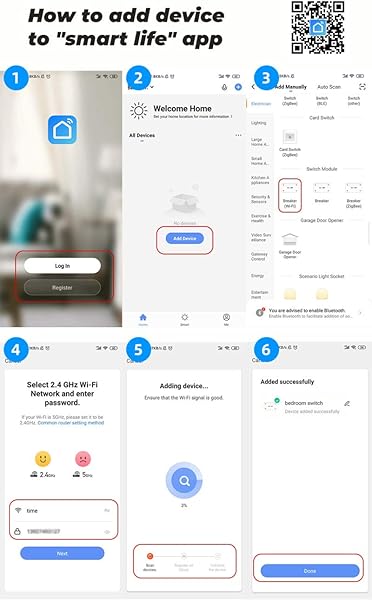 Mini temporizador inteligente WiFi temporizador de control remoto inalmbrico interruptores inalmbricos Smart Home Automation compatible con Alexa Google Home