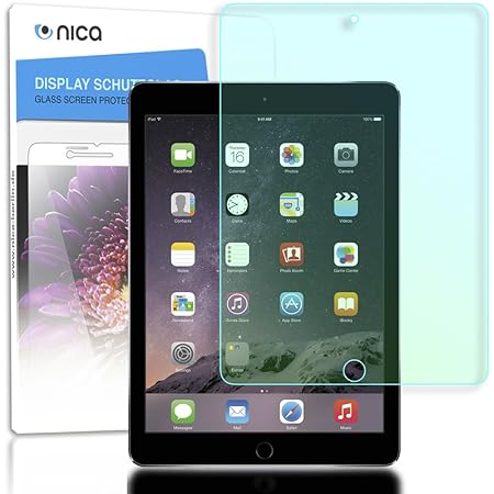 NALIA Schutzglas kompatibel mit iPad Air 1, Air 2 & 9,7' (2017), Full-Cover Displayschutz Tablet-Folie, 9H Härte Glas-Schutzf