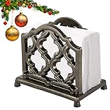 Vintage Metal Napkin Holder Cast Iron Napkin Holder