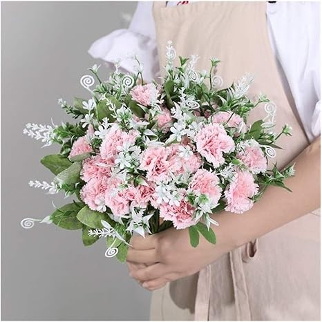 Amazon 花束の装飾 5個の人工クローブの花の大パーティーウェディングブーケファミリーリビングルームシミュレーション装飾造花の花 フラワーアレンジメントウェディング Color 4 造花 オンライン通販