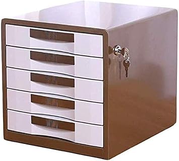 Amazon Com File Cabinet File Cabinets Family Desk Decoration Storage Box 5 Drawers Metal Desk Organizer Locking Home Office Furniture Office Supplies Color A Office Products