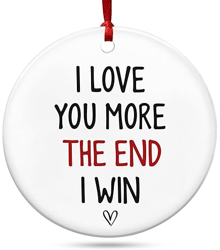 I Want To Grow Old With You Ceramic Ornament, Funny Christmas Gift For Wife Husband Parents Anniversary Naughty Grandma Grandpaold Couple 1