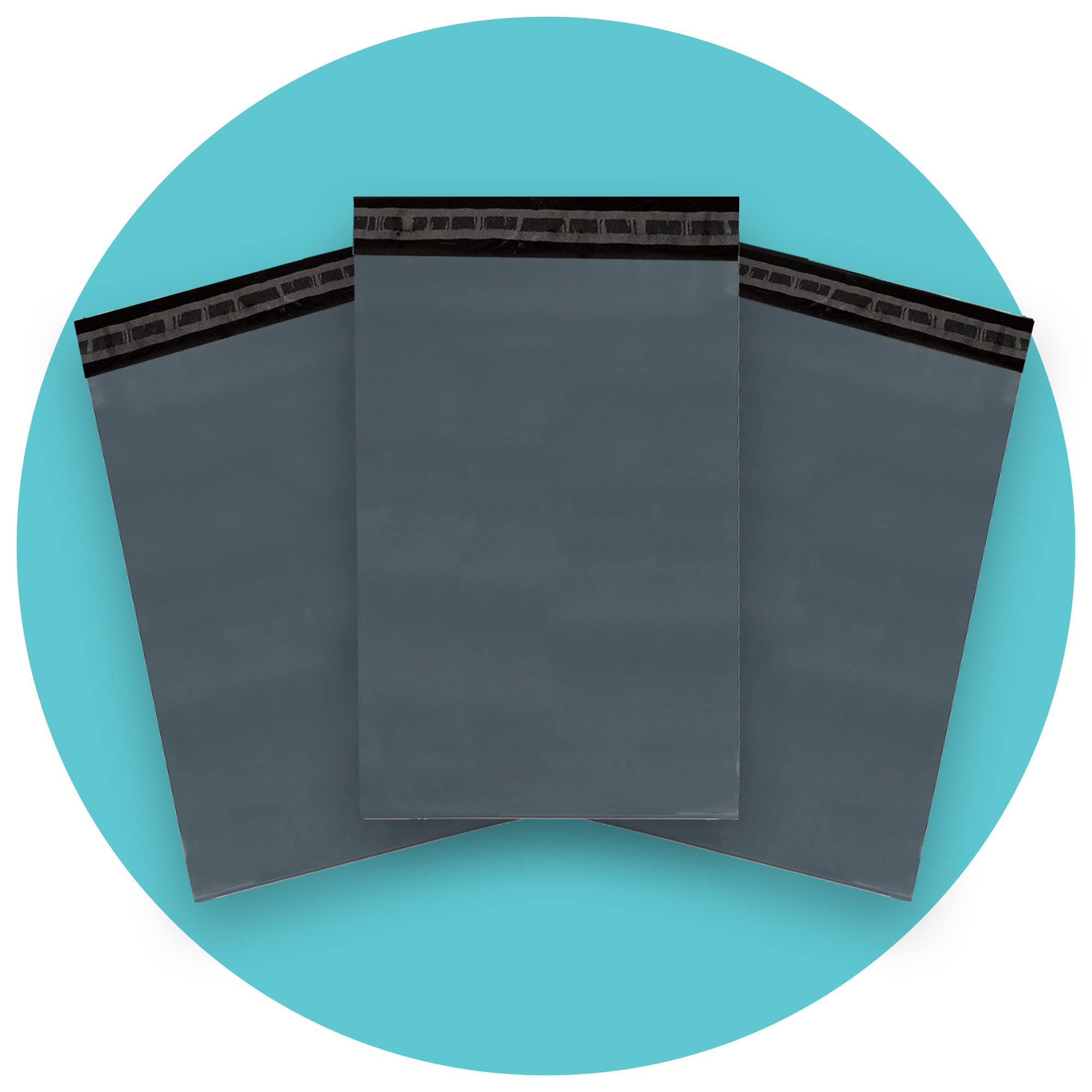 Triplast 4 x 6-Inch Plastic Mailing Postal Bag - Grey (Pack of 200)