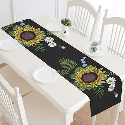 Amazon Com Artsadd Colorful Floral Sunflower Daisy Kitchen Dining