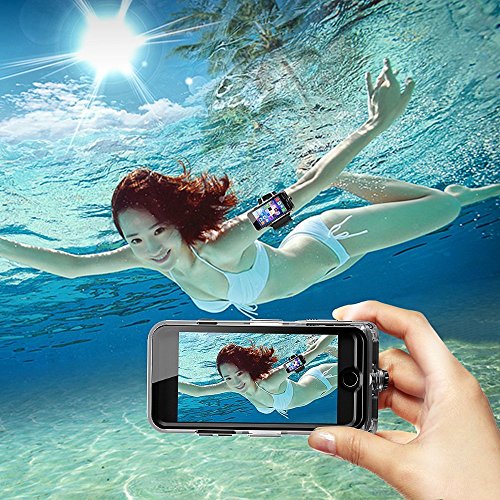 UWEAR Waterproof Case for iphone 8 iphone 7 with Armband Belt,Running Swimming Diving Protective Case Cover,Shockproof / Dropproof / snowproof for Outdoor Water Sports (4.7 inch only) - Thumbnail 2