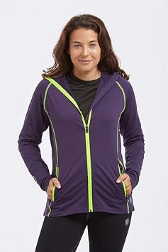 time to run Thermo-Laufjacke mit Frontreißverschluss und Kapuze für Damen