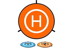 GENERIC Drone Landing Pad 55cm/22'' Portable Foldable Waterproof Universal Mini Aircraft Landing Mat for RC Drones Helicopter PVB Drones Drone Accessories Fast-fold Double Sided Quadcopter Landing Pad