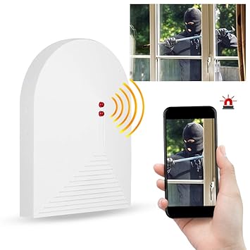 Detector de Rotura de Vidrio inalámbrico - 433MHz Sensor de ...