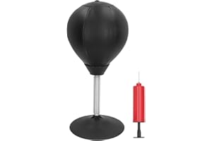 Punching Bag, Stress Buster Desktop Punching Bag Standing Desk Table Boxing Punch Ball Toy with Suction Cup Desktop Punching 