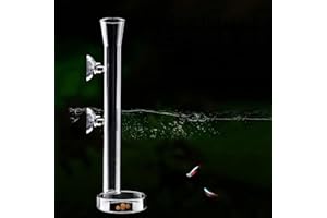 MIPUKBAY M-Bay 17.7 Inch Glass Shrimp Feeder Tube Feeding Dish for Fish Tank Cool Aquarium Feeding Bowl Shrimp Tank Accessories for Fish, Shrimp and Benthic Animals.