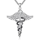 Compass/Crown of Thorns/Mountain/Celtic/Caduceus/Necklace S925 Sterling Silver Necklaces Pendant Jewelry Necklace Gifts For Her Gifts For Women Men Male Female