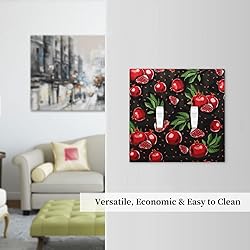 Spshian Light Switch Cover Red Pomegranate Green