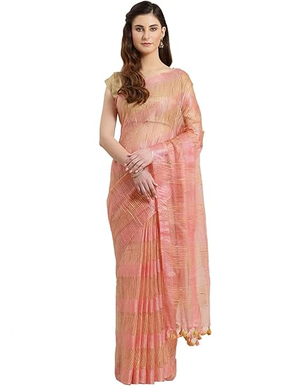 Linen Handwoven Saree and Blouse ALBGSA0023