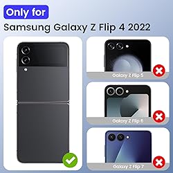 VEGO for Galaxy Z Flip 4 Case, Clear Premium Spray