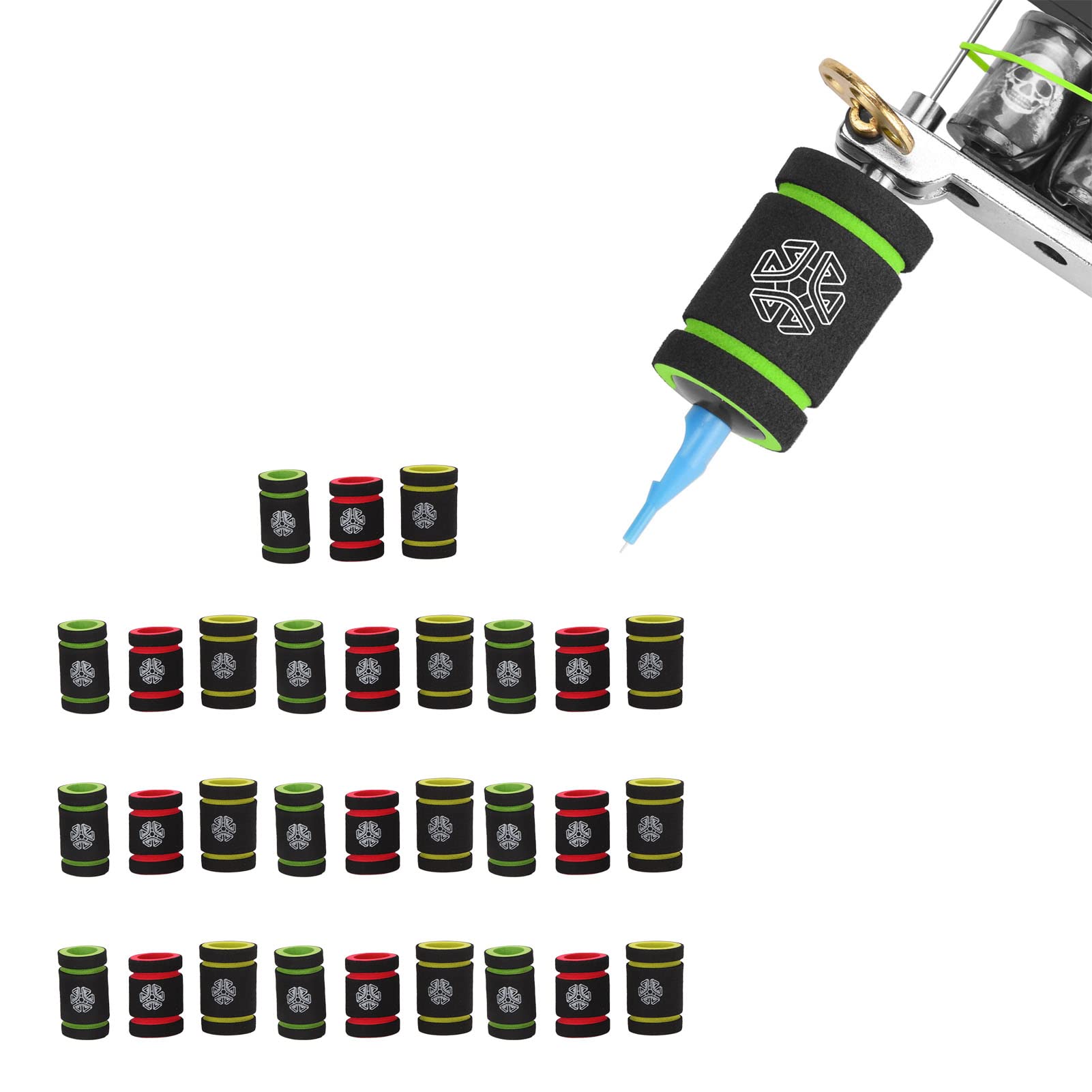 Photo 1 of 30pcs Grip Covers Foam Disposable Elastic Universal Pen Grip Covers 1.2in Diameter