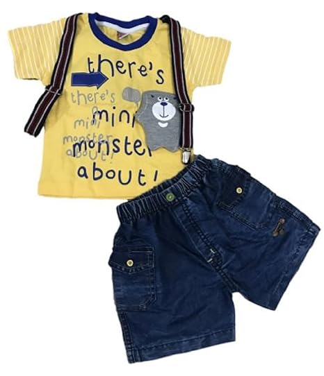 yellow colour baby dress