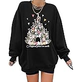 AMWIPE Magic Kingdom Sweatshirts For Women Oversized Magical Shirt Cute Vacation Tees Girls Castle Graphic Long Sleeve Tops
