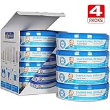 Upgraded Thicken 50%,Diaper Pail Refills Compatible Genie Diaper Pail,4-6 Months Supply,1120 Count (Pack of 4) Save Money