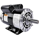 Mixizap 5HP Air Compressor Motor, Electric Motor with 7/8" Keyed Shaft | 230V 22A, 3450RPM, 56HZ Frame, CCW Rotation, 2.25" Shaft Length