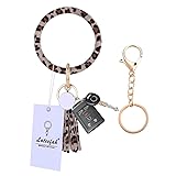 Wristlet Keychain Keyring Bracelet Bangle - Round