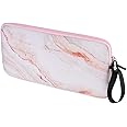 CM Neoprene Carrying Keyboard Sleeve Case Bag Protection Pouch Compatible with Magic Keyboard 1 & 2, Wireless Keyboard, Magic Mouse, Magic Trackpad and Wireless Trackpad (Pink Marble Pattern)