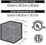 Master Lock Fireproof Safe Box 5L with Key 36.2 x 28.4 x 15.6 cm Black view 9