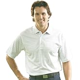 Monterey Club Men's Pima Cotton Jacquard Polo Shirt #1272