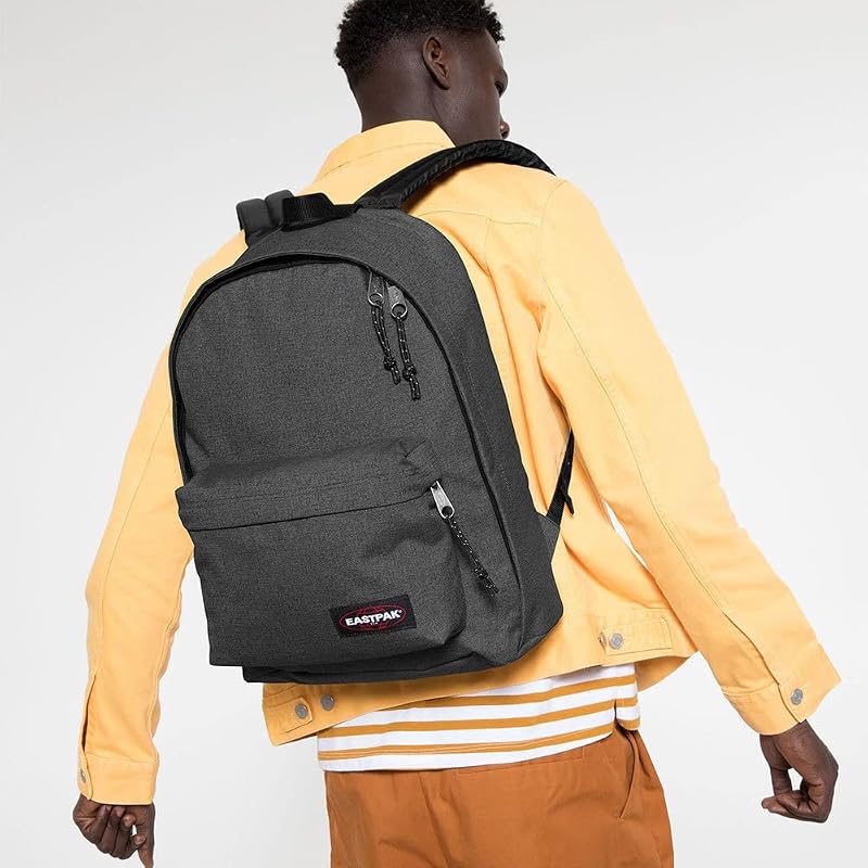 Out of Office Sac à dos 27L (44 x 29,5 x 22 cm), compartiment ordinateur 13–15”, sac école et travail résistant et déperlant avec bretelles rembourrées - BLACK DENIM