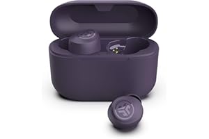 JLab Go Air Pop+ True Wireless Earbuds, in Ear Headphones, Bluetooth Earphones, 35H Playtime Ear Buds, Bluetooth Earbuds with Microphone, USB-C Charging Case, Dual Connect, EQ3 Sound, Violet