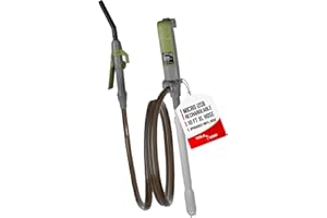 TERA PUMP Fuel Transfer Pump w/Quick Flow Control Nozzle & Telescopic Tube & Powerful Rechargeable Battery, 10FT Discharge Hose, Multipurpose Portable Battery Pump For Gas, Diesel, Water (2.7 GPM)