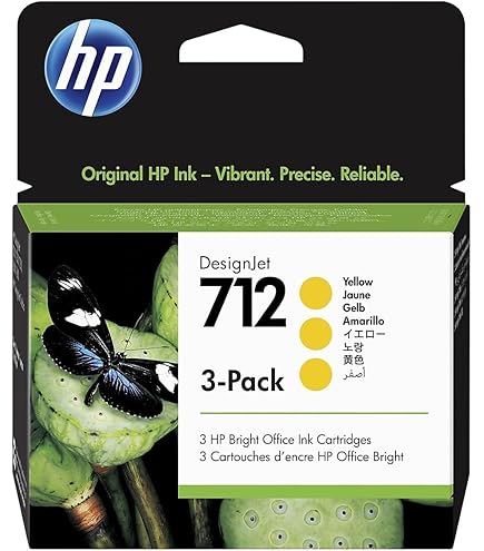 Amazon.com: HP 712 Cyan 29-ml 3-Pack Genuine Ink Cartridges