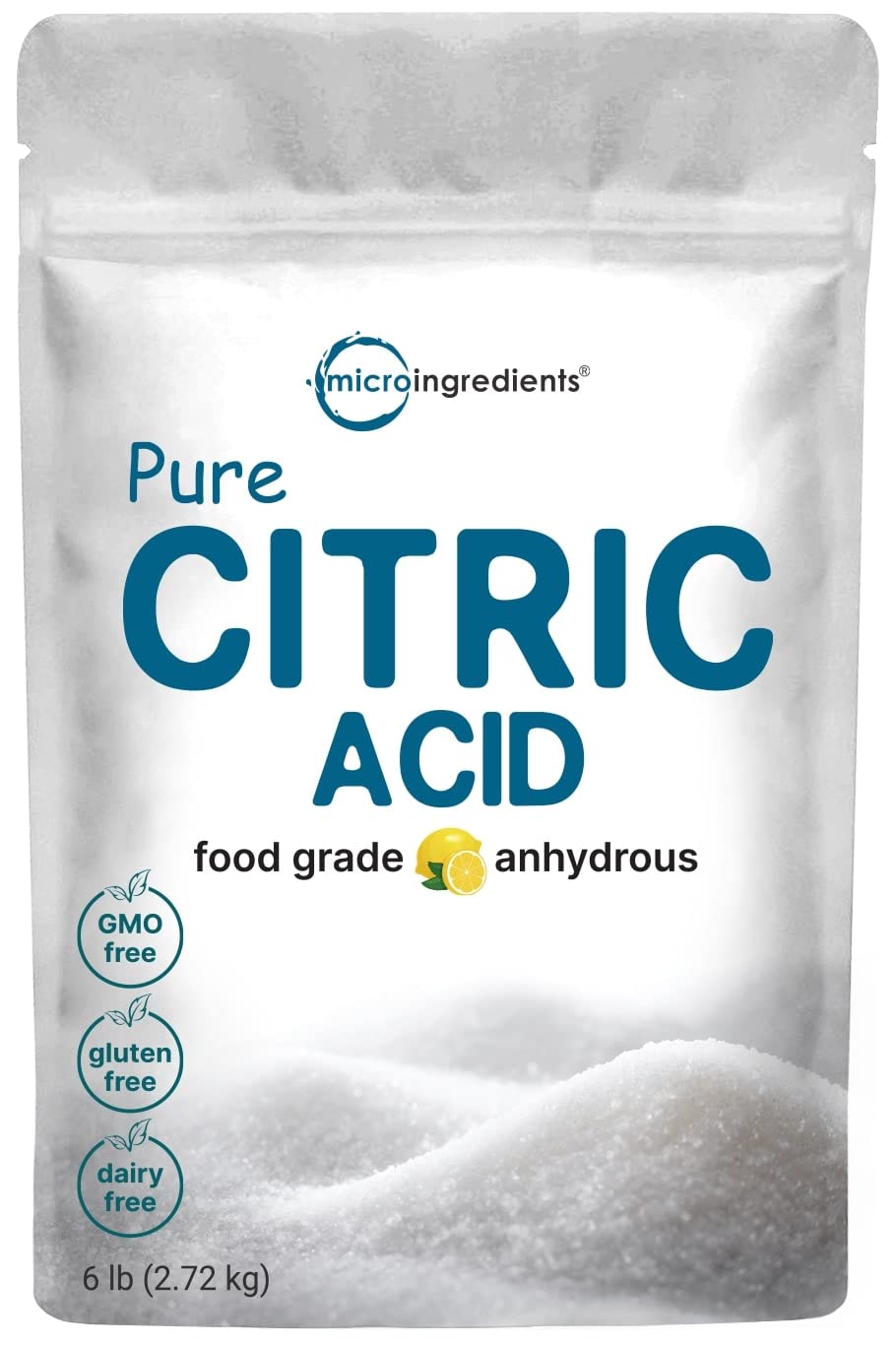 Food Grade Citric Acid Powder - 1.75 Lbs Pure Citric Acid For Cooking, Cleaning & Preserving