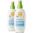 Babyganics SPF 50 Baby Sunscreen Spray | UVA UVB Protection | Octinoxate & Oxybenzone Free | Water Resistant, Unscented, 6 Fl Oz (Pack of 2)