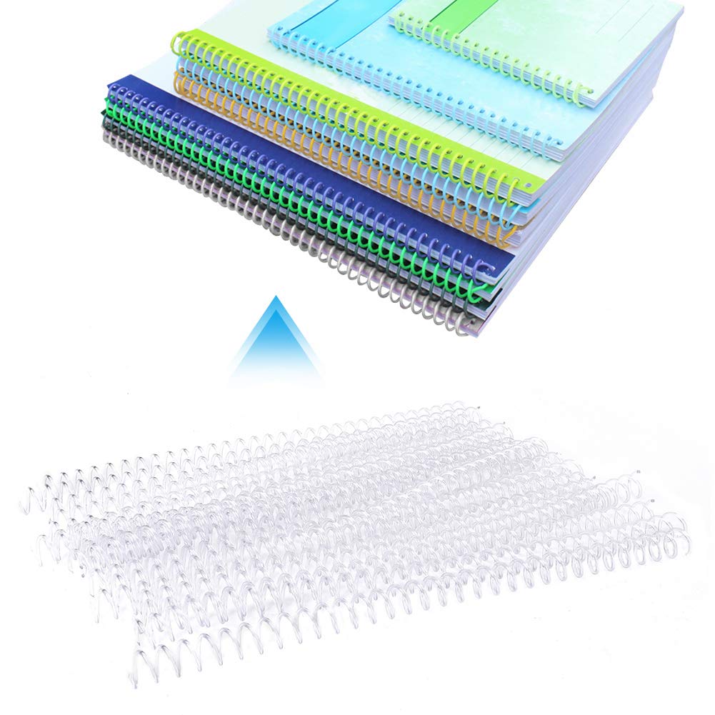 20Pcs Plastic Comb Bindings Comb Binding Spines Office Supplies11mm/13mm/19mm Diameter OptionalBinding A4 Size Paper(13mm-transparent) Office Supplies