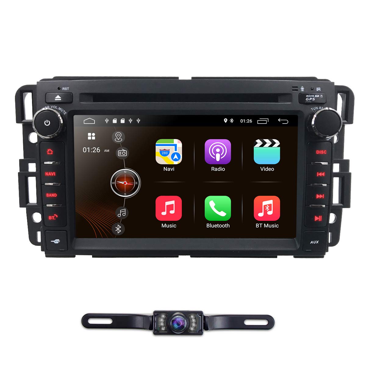 Android 9.0 Car Stereo DVD Player For GMC Chevy Silverado 1500 2012 GMC