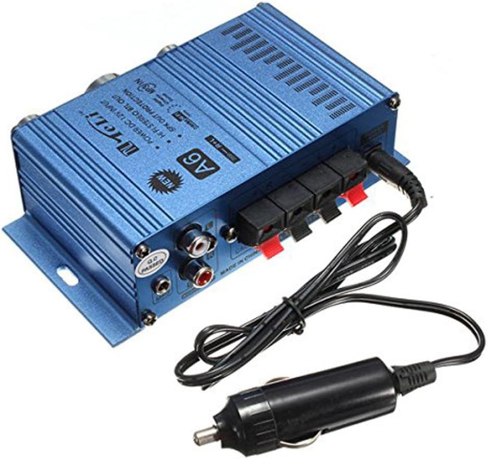 Mixca Mini HiFi MONo Audio Stereo Amplifier for Car Motorcycle Boat RCA jack Home