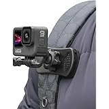 Backpack Strap Mount Quick Clip Mount, 360 Degree Rotation Backpack Clamp Mount Compatible with Gopro Hero 12/11/10/9/8 Black