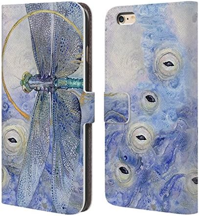 Official Stephanie Law Dragonfly Immortal Ephemera Leather Book Wallet Case Cover For Apple iPhone 6 Plus / 6s Plus