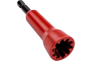 Binazon Wire Twisting Tool, Wire Spin Twister Nut, Spin Twist Wire Connector Socket, Wire Twisting Spinner, Wire Spin Driver Nut, Wire Twister Tool for Drill and Wire Connector Driver with 1/4" Chuck