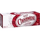 Diet Cheerwine Cherry Soda, 12 oz (24 Cans)